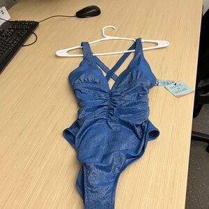 Shade & Shore Kids Sparkling Blue One Piece